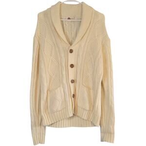 Vintage Sear's Cardigan Size Medium Cream